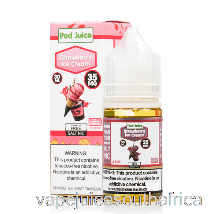 Vape Pods Strawberry Ice Cream - Pod Juice - 30Ml 55Mg